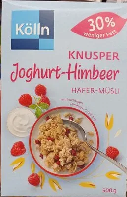 undefined, Kölln Müsli Knusper Joghurt Himbeer 30% weniger Fett 500G
