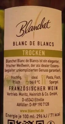 undefined, Blanchet Blanc de Blancs Weißwein trocken 0,75L