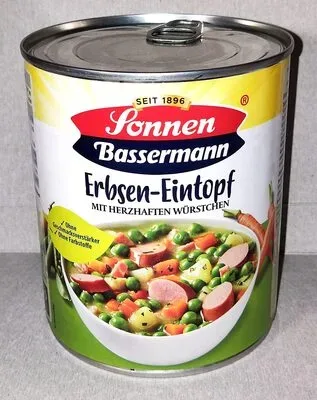 undefined, Sonnen Bassermann Erbsentopf mit Würstchenscheiben 800G