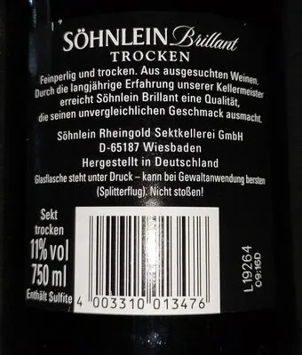undefined, Söhnlein Brillant Sekt trocken 0,75L