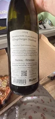 undefined, Durbacher Plauelrain Klingelberger Riesling 0,75L
