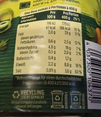 undefined, Erasco Hühner Nudel-Topf 800G