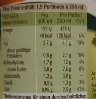 undefined, Erasco Kürbis Cremesuppe 390ML
