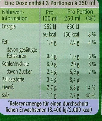 undefined, Erasco Serbische Bohnensuppe 750ML