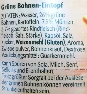 undefined, Erasco Grüne Bohnen-Eintopf 800G