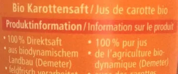 undefined, Alnatura Bio Karottensaft feldfrisch verarbeitet 0,33L