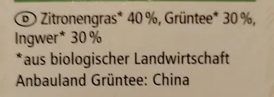 undefined, Alnatura Bio Grüner Tee Ingwer Lemon 20ST 30G