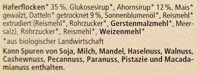 undefined, Alnatura Bio Müsli-Riegel Ahorn-Dattel 6ST 150G