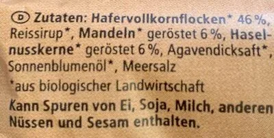 undefined, Alnatura Bio Hafer-Riegel Mandel & Haselnuss 60G