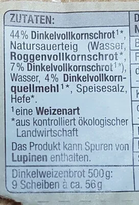 undefined, EDEKA Bio Dinkelbrot geschnitten 500G