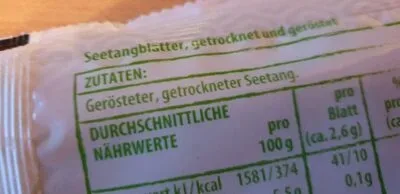 undefined, Ming Chu Sushi-Nori-Blätter geröstet 10ST 26G