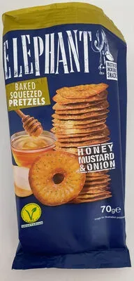 undefined, Elephant Baked Squeezed Pretzels Honig-Senf-Zwiebel 70G