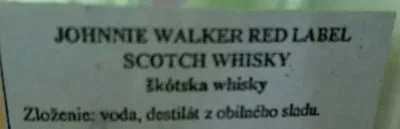 undefined, Johnnie Walker Red Label Old Scotch Whisky 40% 0,7L