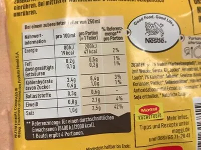undefined, Maggi Guten Appetit! Hühner Suppe ergibt 1L