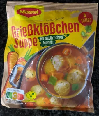 undefined, Maggi Guten Appetit Grießklößchen Suppe ergibt 1L