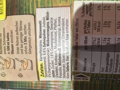 undefined, Maggi Für Genießer Champignon Creme Suppe ergibt 500ML