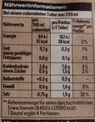 undefined, Maggi Guten Appetit! Eiermuschel-Suppe ergibt 1L