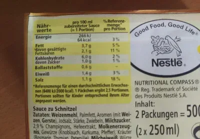 undefined, Maggi Schnitzel-Sauce ergibt 2x 250ML