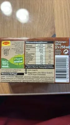 undefined, Maggi Sauce zu Geflügel ergibt 2x 250ML