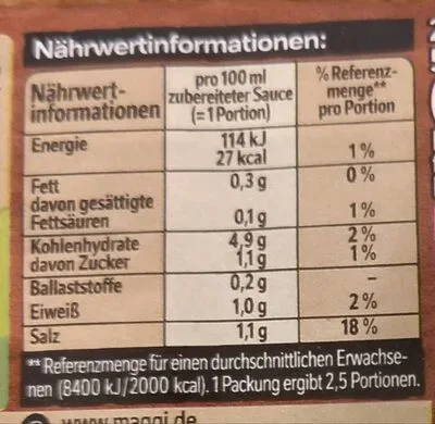 undefined, Maggi Sauce zu Rinderbraten ergibt 2x 250ML