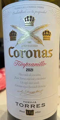 undefined, Torres Coronas Tempranillo Rotwein 0,75L