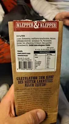 KLEPPER & KLEPPER, Klepper & Klepper Das Beste Lakritz Aller Zeiten - Vollmundig Süss - 200 g