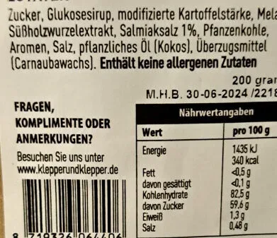 KLEPPER & KLEPPER, Klepper & Klepper Das Beste Lakritz Aller Zeiten - Vollmundig Süss - 200 g