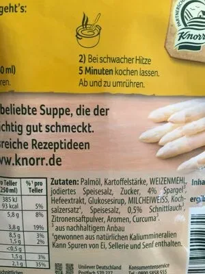 undefined, Knorr Suppenliebe Spargel Cremesuppe 58G
