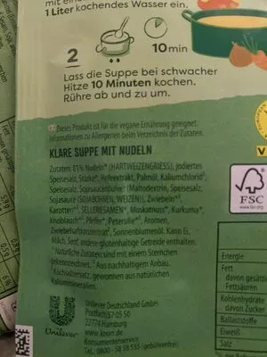 undefined, Knorr Suppenliebe Zahlen Suppe 84G