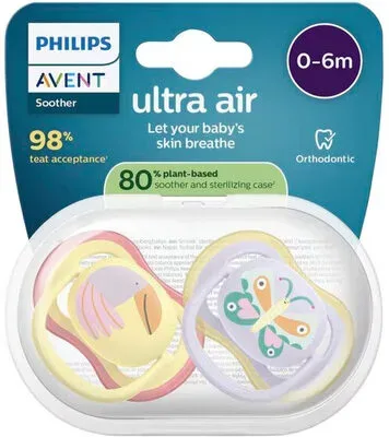 PHILIPS AVENT, 2er-Pack Schnuller ultra air, 0-6M