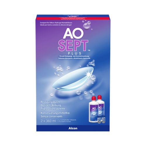 AOSEPT PLUS - 2 x 360ml + Behälter
