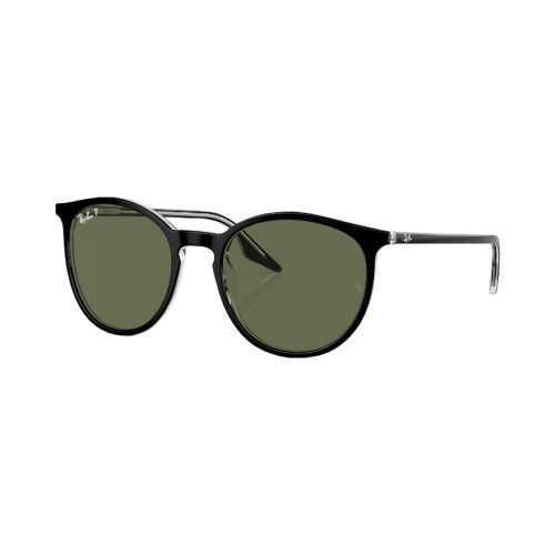 Rayban, Ray-Ban Rb2204 Grün polarisiert, Schwarz /Transparent M | Sonnenbrillen