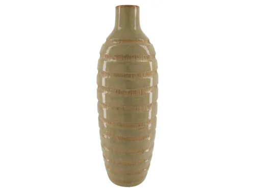 Decofinder, Decofinder Vase Flasche, Keramik, Hellbraun  | Schubiger Möbel