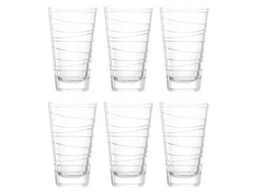 Leonardo, Leonardo - Longdrinkglas, 6 Stück, 280 ml, Transparent