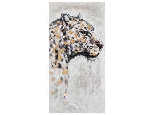 image LAND Bild Leopard mit Gold  | Schubiger Möbel