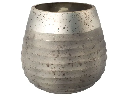 Gasper, Gasper Windlicht Cutler, Champagner H: 13 cm  | Schubiger Möbel