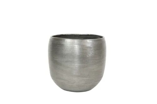 Decofinder Pflanzengefäss Rowen, Übertopf, Silber B: 13 cm  | Schubiger Möbel