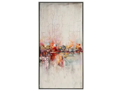 image LAND Bild mit Rahmen Abstrakt mit Orange Orange | Schubiger Möbel
