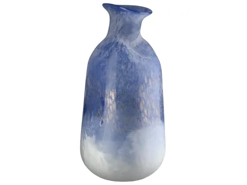 Gilde, Gilde Vase Azur Glas Blau H: 37 cm  | Schubiger Möbel