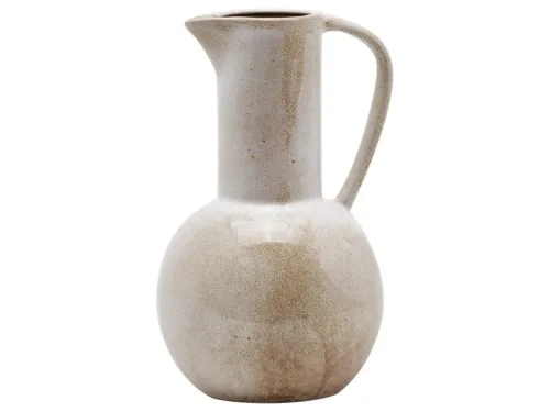 Edg, Edg Gefäss Kugelflasche Creme H: 29 cm  | Schubiger Möbel
