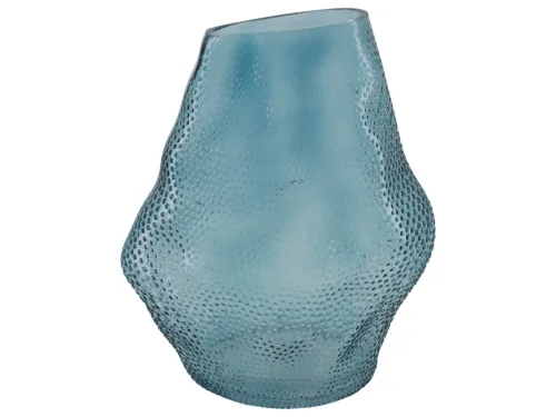 Decofinder, Decofinder Vase Glas, Blau  | Schubiger Möbel