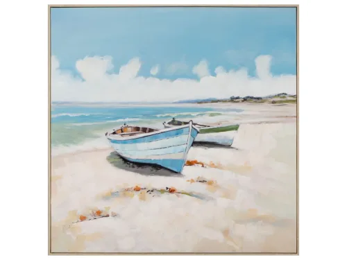 image LAND Gemälde Boote am Strand  | Schubiger Möbel