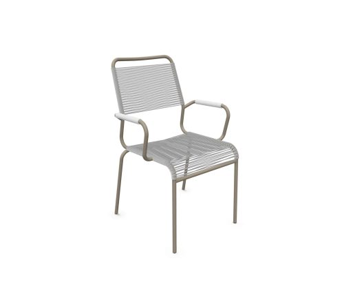 Schubiger Möbel, Schaffner Spaghetti-Stuhl Rigi Comfort mit Armlehnen Grün | Schubiger Möbel