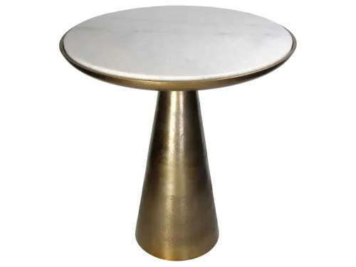 Kersten, Kersten Beistelltisch Aluminium Marmor H: 50 cm  | Schubiger Möbel