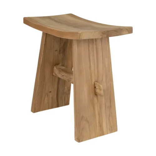 Decofinder Hocker Teakholz Natur H: 50 cm  | Schubiger Möbel
