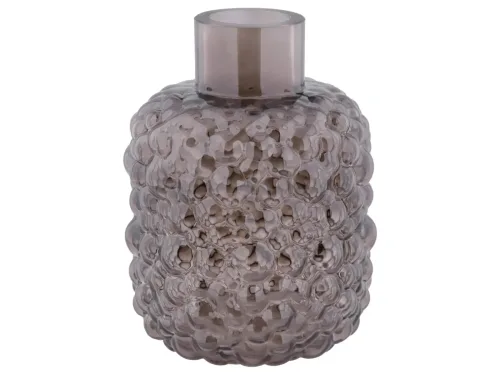 Decofinder, Decofinder Vase Glas Schwarz D: 18 cm  | Schubiger Möbel