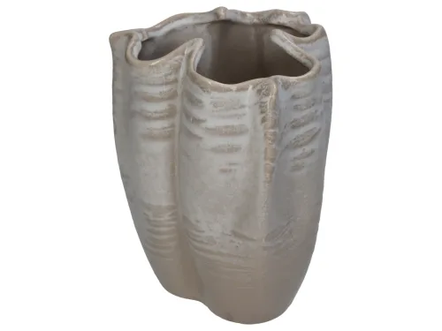 LIVIQUE, Blumentopf Bloem Beige Steingut 14.5 cm 19 cm - Blumentopf