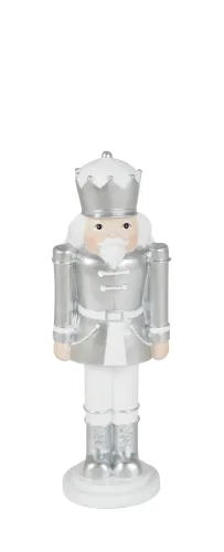 Kaheku Figur Nussknacker, Silber H: 26 cm  | Schubiger Möbel