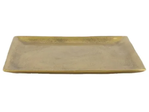 Decofinder, Decofinder Teller Aluminium Gold D: 19 cm  | Schubiger Möbel