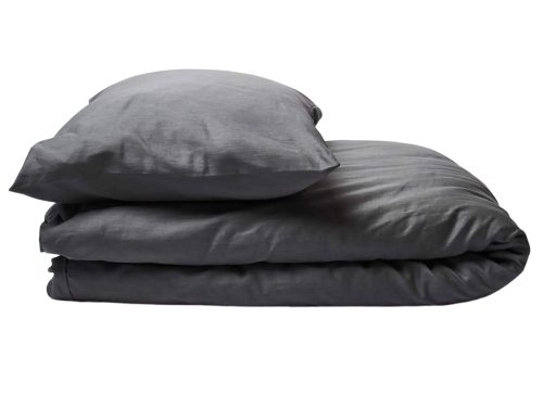 Journey Living, Journey Living Duvetbezug Braga Grau Baumwolle 210 cm 160 cm - Farbe: Stone - Material: Bio Baumwolle - Duvetbezug